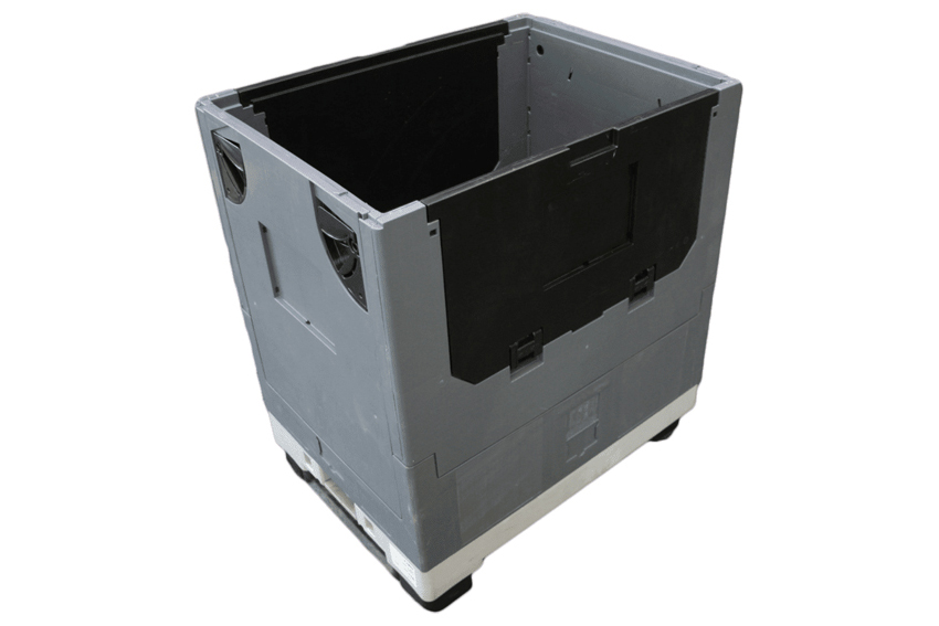 Dolly container 800x600x910mm - folding + 2 folding doors 