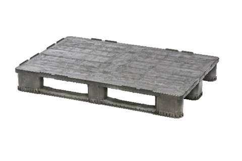 Premium pallet - 1200x800x155 mm - rec - closed deck - 3 skids - reg