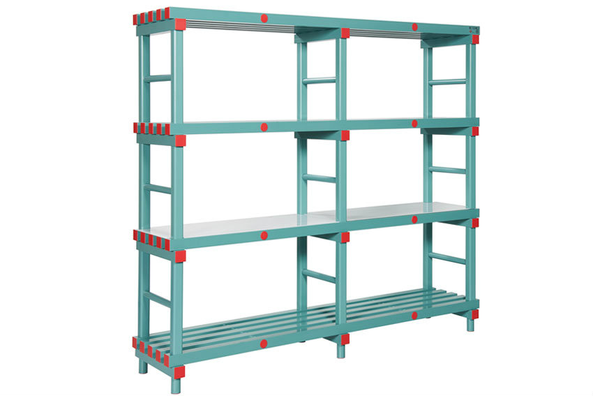 Rack 1500x500x1820mm - 4 shelves - 500mm spacing - 2 compartments per shelf 
