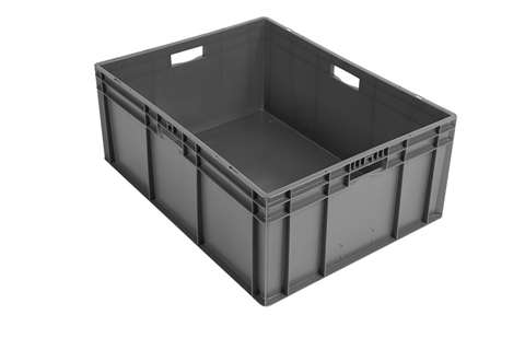 EN Stacking bin Rainbow 127l - 800x600x320mm - closed sides and bottom