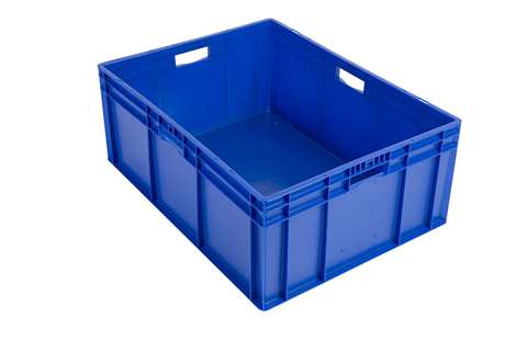 EN Stacking bin Rainbow 127l - 800x600x320mm - closed sides and bottom
