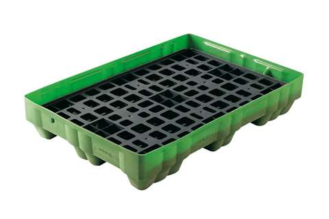 Palette de rétention  avec grille