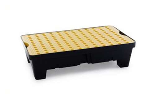 Bac de rétention avec grille - 63l - 1000x600x265mm - sur pieds