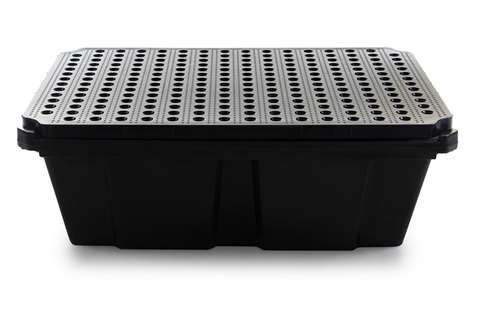 Bac de rétention avec grille - 230l - 1200x800x410mm