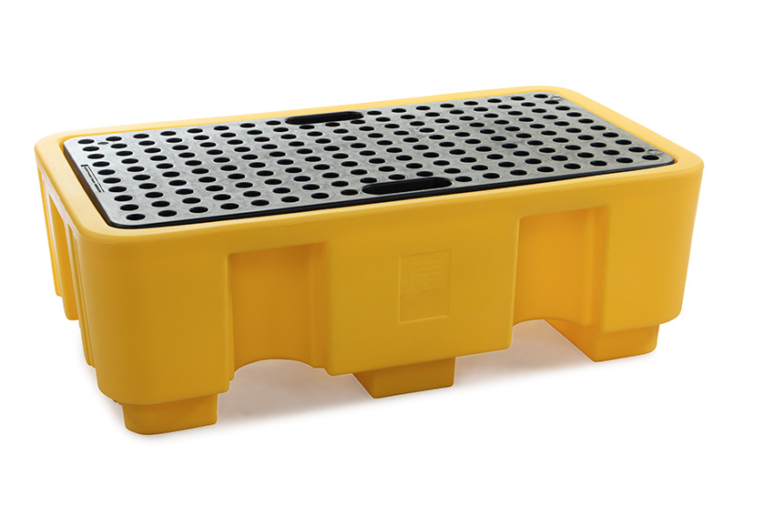 Spillpallet for 2 drums - 250l - with grid - not for DE/AT 