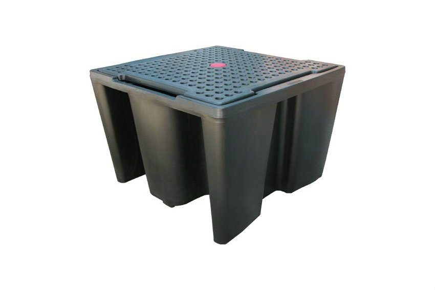 Spillpallet for 1 IBC tank - 1100l - with grid - not for DE/AT 