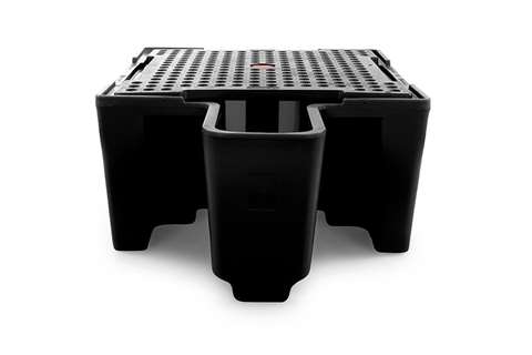 Leak tray - 1 IBC container - 1120l - with grate - nestable