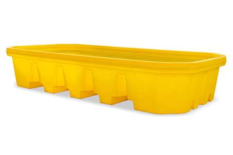 Leak tray for under racking - 1100l - 2665x1300x500mm