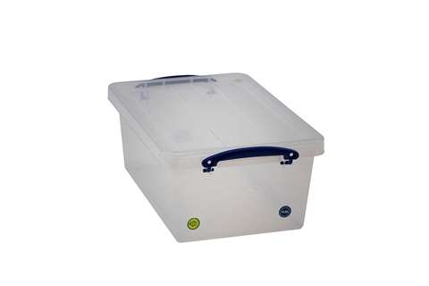 Boîte transparente emboîtable renforcée 10,2l empilable sur le couvercle inclus  405x265x160mm
