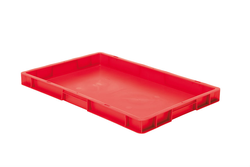 EN Stacking bin Rainbow 9l - 600x400x50mm - closed sides and bottom 