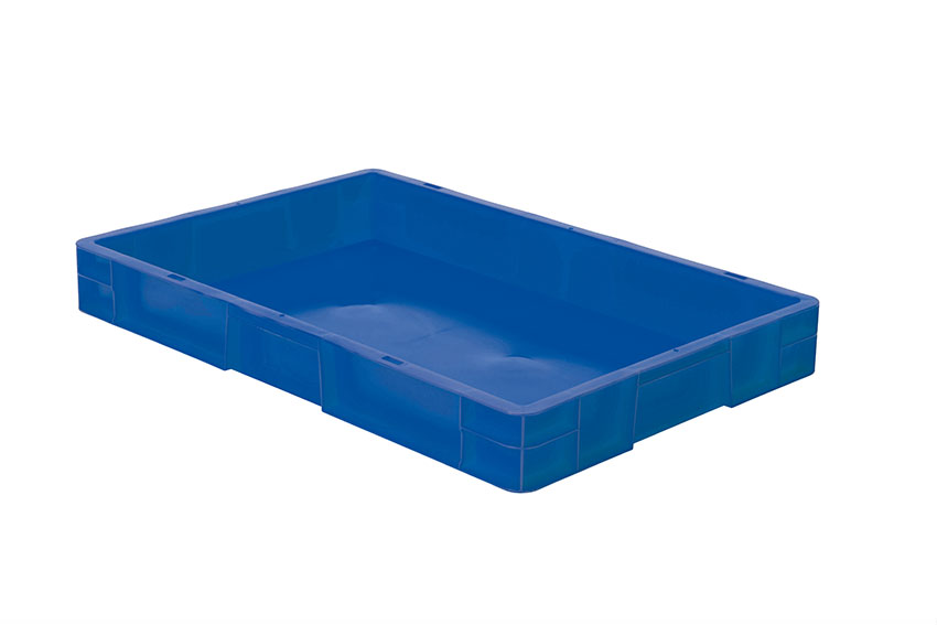 EN Stacking bin Rainbow 14l - 600x400x75mm - closed sides and bottom 