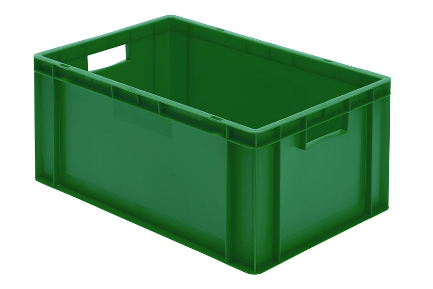 EN Stacking bin Rainbow 51l - 600x400x270mm - closed sides and bottom 