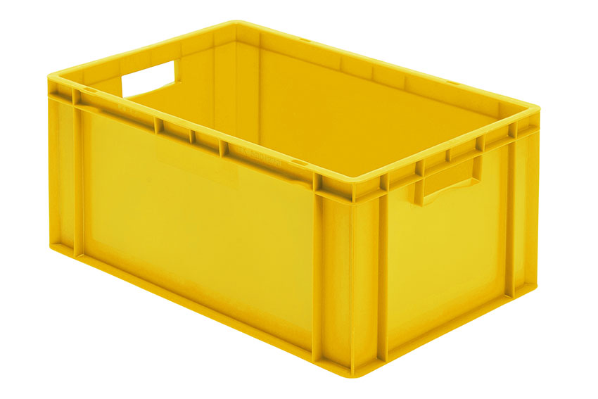 EN Stacking bin Rainbow 51l - 600x400x270mm - closed sides and bottom 
