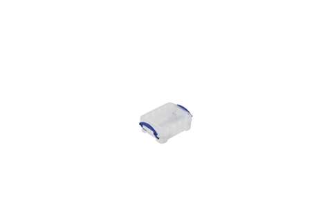 Boîte transparente 0,07l empilable sur le couvercle inclus - 90x65x30mm
