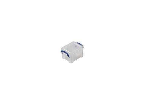 Boîte transparente 0,14l empilable sur le couvercle inclus - 90x65x55mm