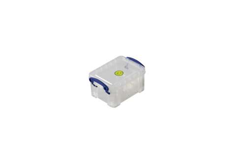 Boîte transparente 0,30L empilable sur le couvercle inclus - 120x85x65mm