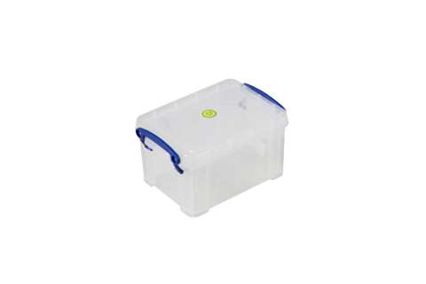 Boîte transparente 1,60l empilable sur le couvercle inclus - 195x135x110mm