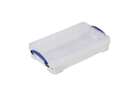 Transparent box 2,50l stackable on included lid - 340x200x70mm