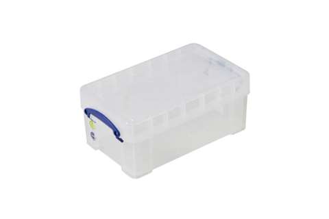 Boîte transparente 5L XL empilable sur le couvercle inclus - 340x200x150mm