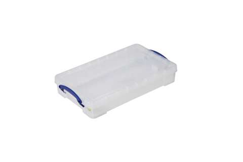Boîte transparente 6l empilable sur le couvercle inclus - 465x270x85mm