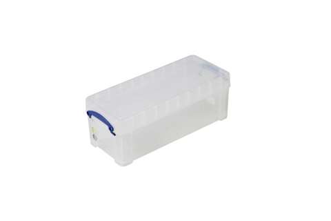 Boîte transparente 6,5l empilable sur le couvercle inclus - 430x180x160mm