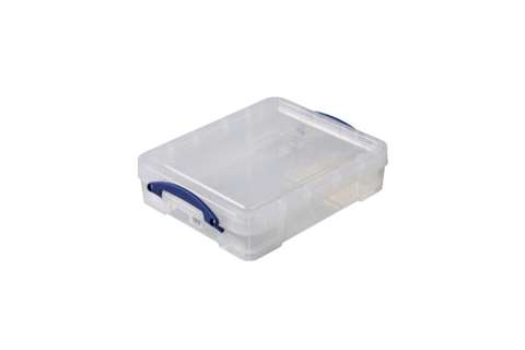 Boîte transparente 11l empilable sur le couvercle inclus - 456x356x120mm