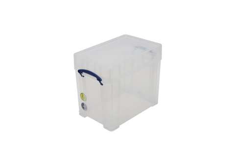 Boîte transparente 19L XL (A4) empilable sur le couvercle inclus - 395x255x330mm