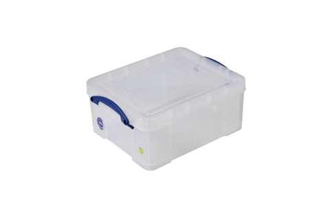 Transparent box 21l stackable on included lid - 450x350x200mm
