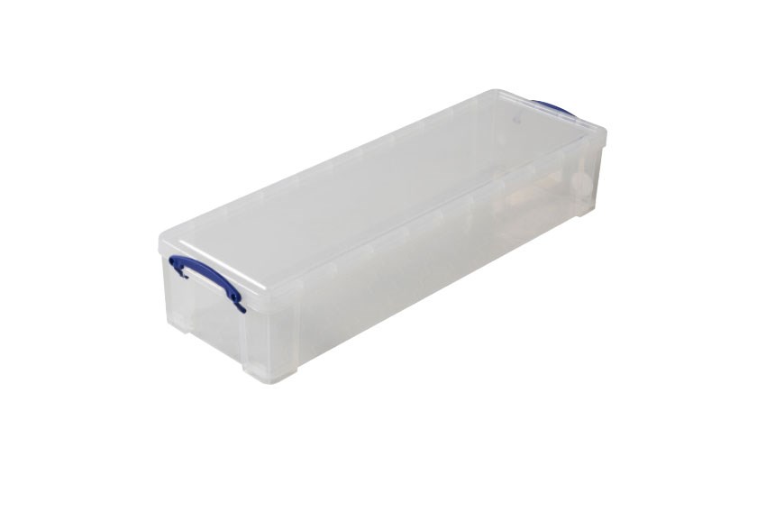 Transparent box 22l stackable on included lid - 800x255x155mm 