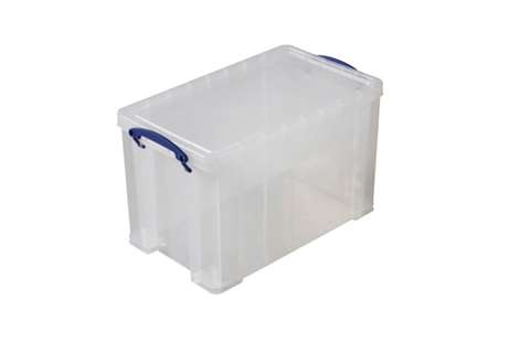 Boîte transparente 24l empilable sur le couvercle inclus - 465x270x290mm