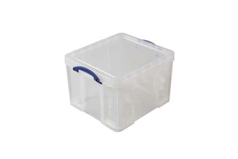 Boîte transparente 35l (a4) empilable sur le couvercle inclus - 480x390x310mm