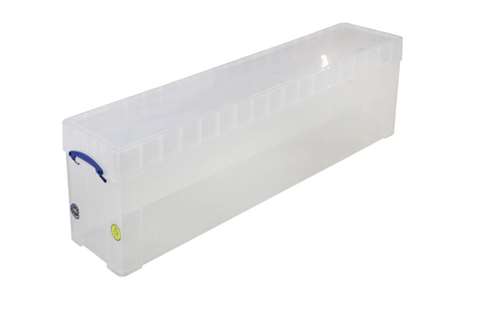 Boîte transparente 77l empilable sur le couvercle inclus - 1200x270x355mm