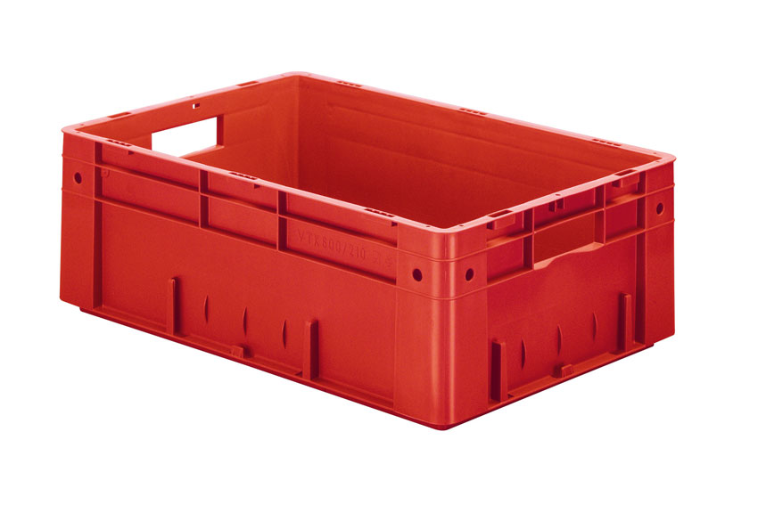 EN Stackable container Rainbow 39l - 600x400x210mm - reinforced base and side walls 