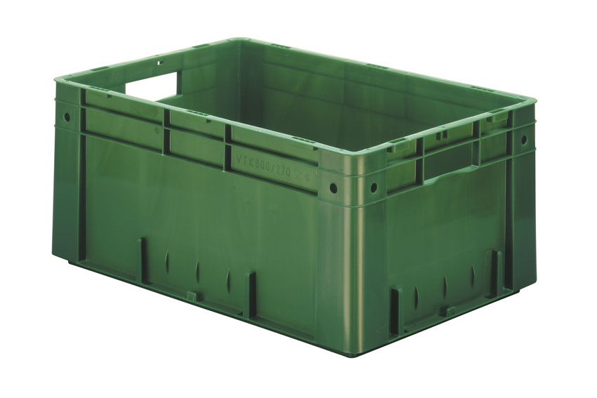 EN Stackable container Rainbow 51l - 600x400x270mm - reinforced base and side walls 