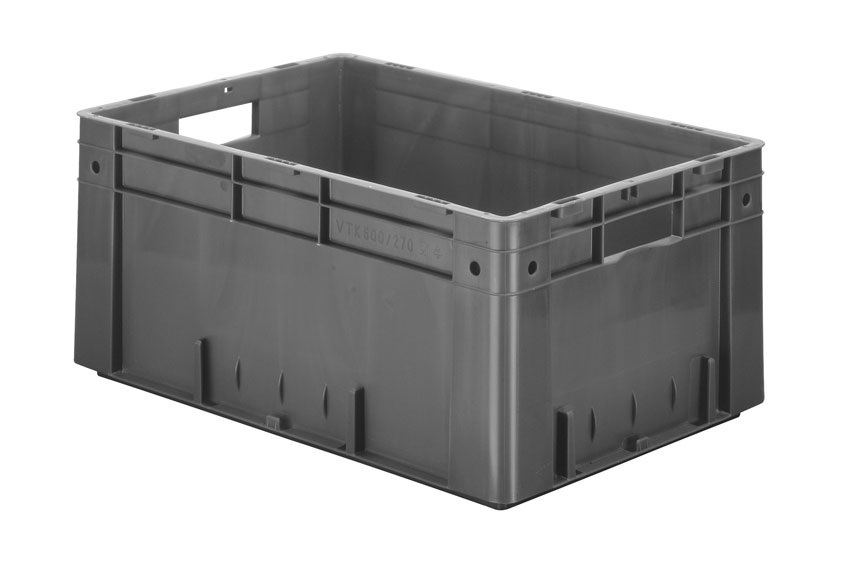 EN Stackable container Rainbow 51l - 600x400x270mm - reinforced base and side walls 