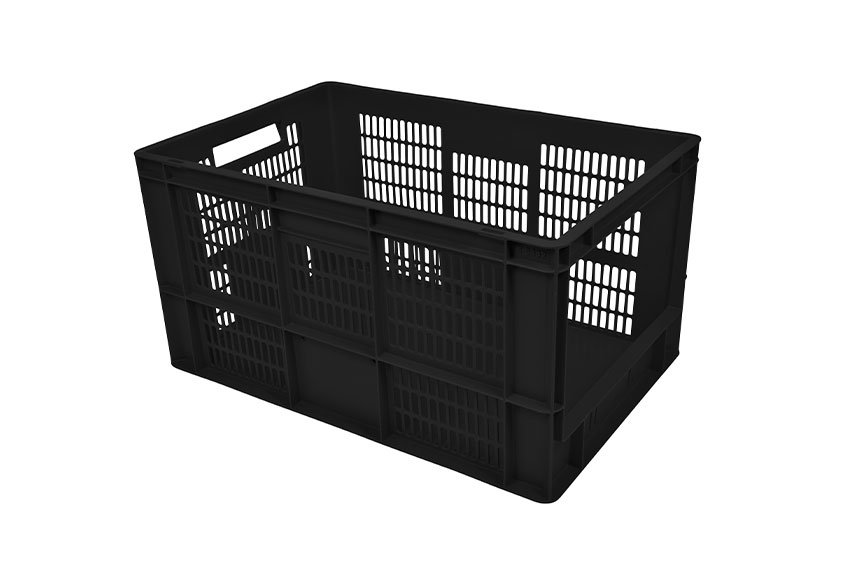 Euronorm bac de picking - ouverture frontale - ajouré - régénéré - 600x400x320mm 