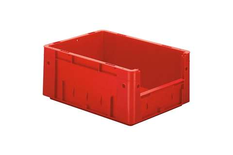 Bac euronorm 400x300x175 - ouv. front. - 15l - fond et parois pleins