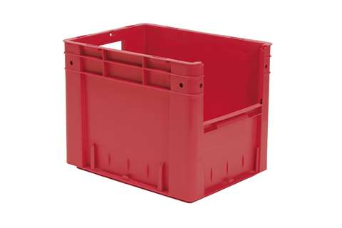 Bac euronorm 400x300x320 - ouv. front. - 29l - fond et parois pleins