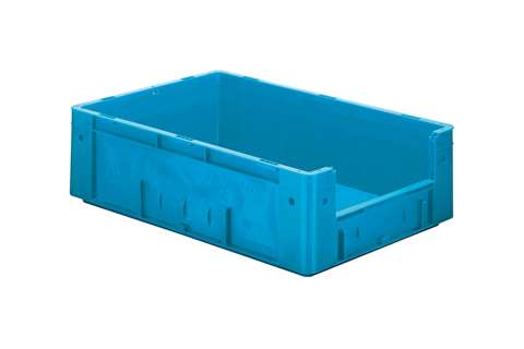 Bac euronorm 600x400x175 - ouv. front. - 32l - fond et parois pleins