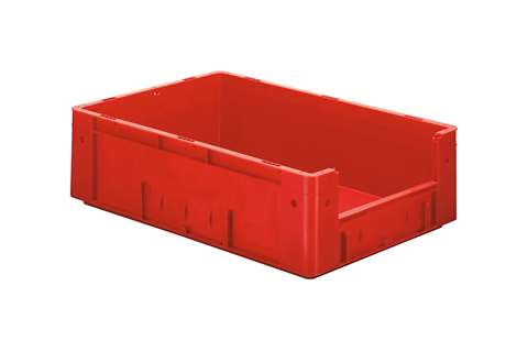 Bac euronorm 600x400x175 - ouv. front. - 32l - fond et parois pleins