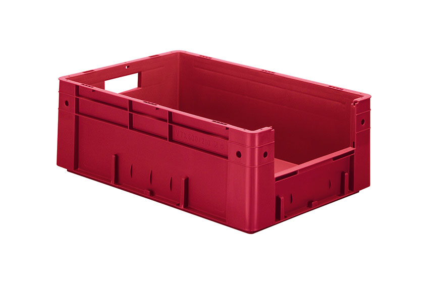 Euronorm 600x400x210 - frontal opening - 39l - bottom and sides closed 