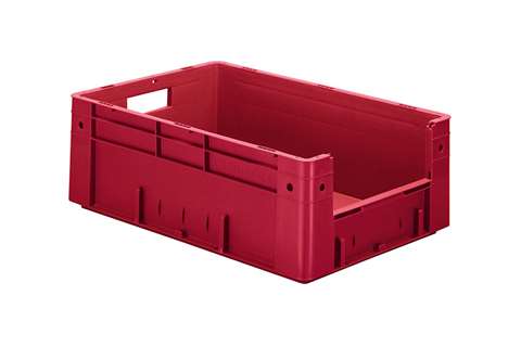 Bac euronorm 600x400x210 - ouv. front. - 39l - fond et parois pleins
