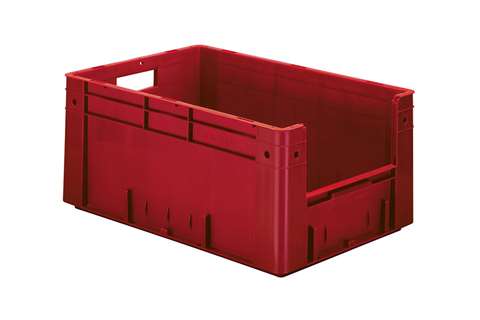 Bac euronorm 600x400x270 - ouv. front. - 51l - fond et parois pleins