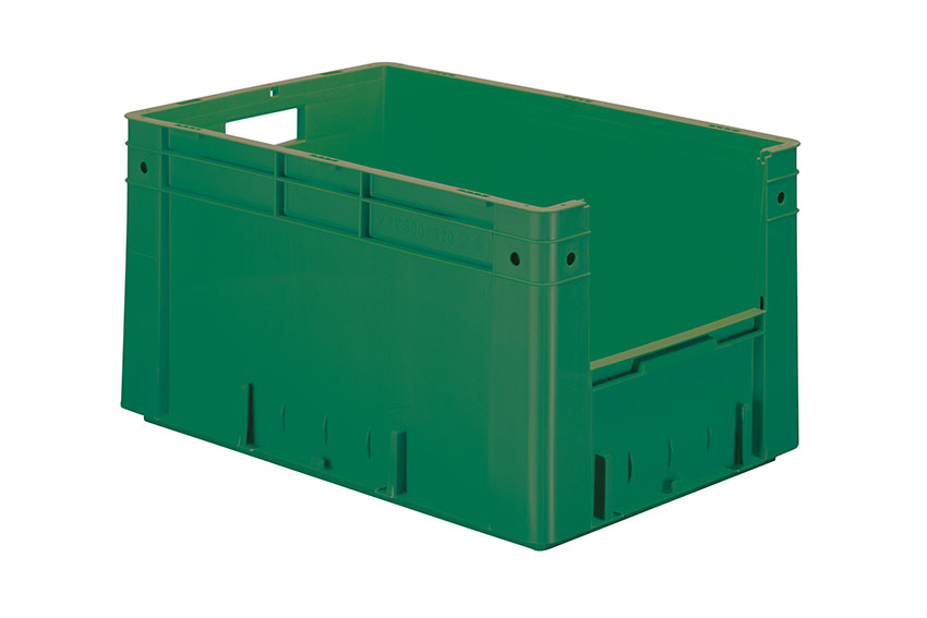 Euronorm 600x400x320 - frontal opening - 61l - bottom and sides closed 