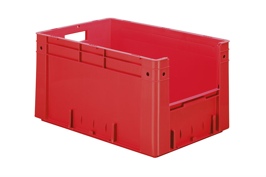 Euronorm 600x400x320 - frontal opening - 61l - bottom and sides closed 