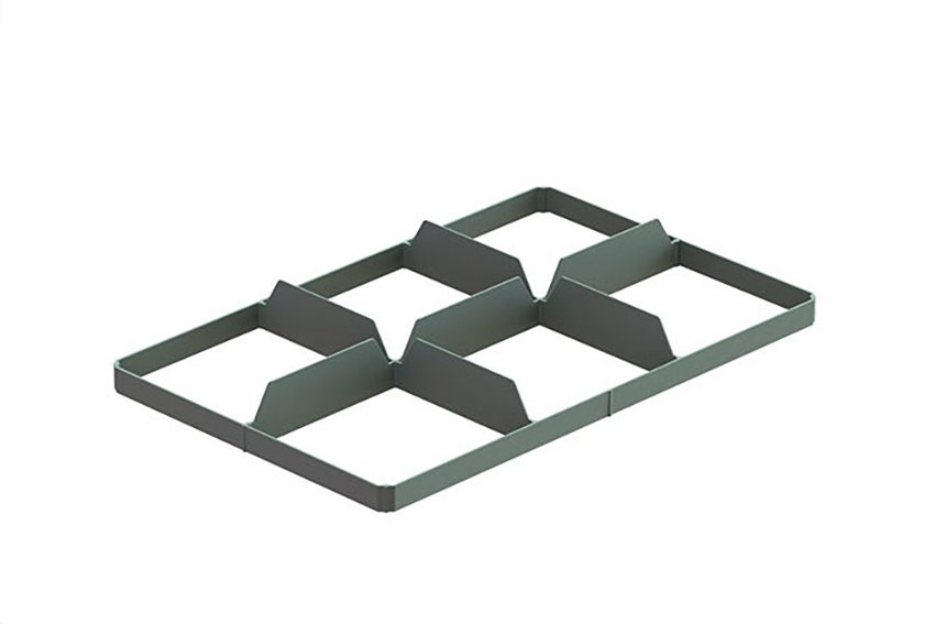 EN Separator - 2x3 compartments (below) - max ø glass: 177mm 