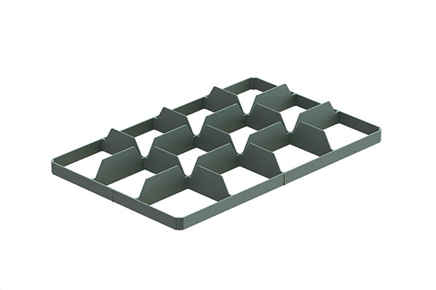 EN Séparateur - 3x4 compartiments (en bas) - max ø du verre: 116mm 