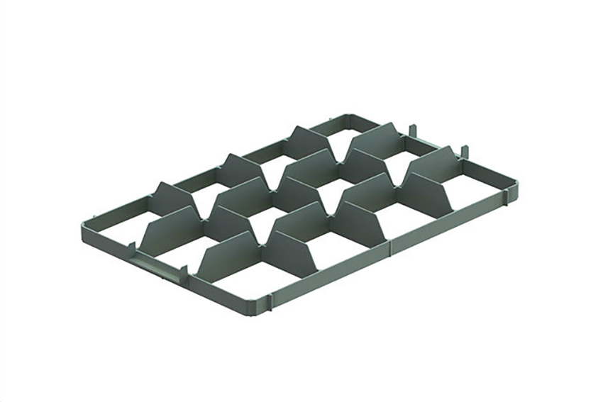 EN Séparateur - 3x4 compartiments (en haut) - max ø du verre: 116mm 