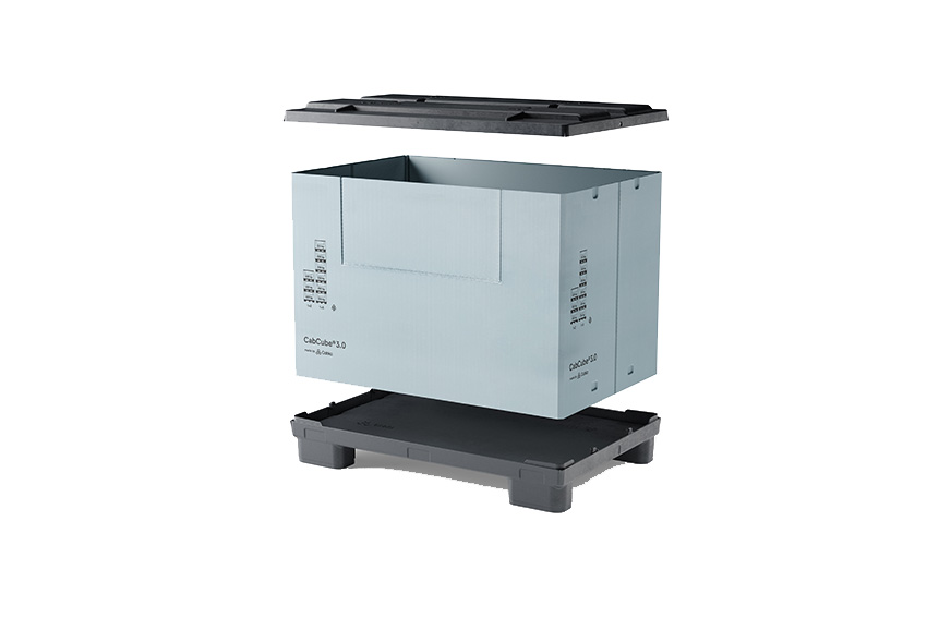 Sleeve box 1235x830x954mm - 4 pieds - avec porte 