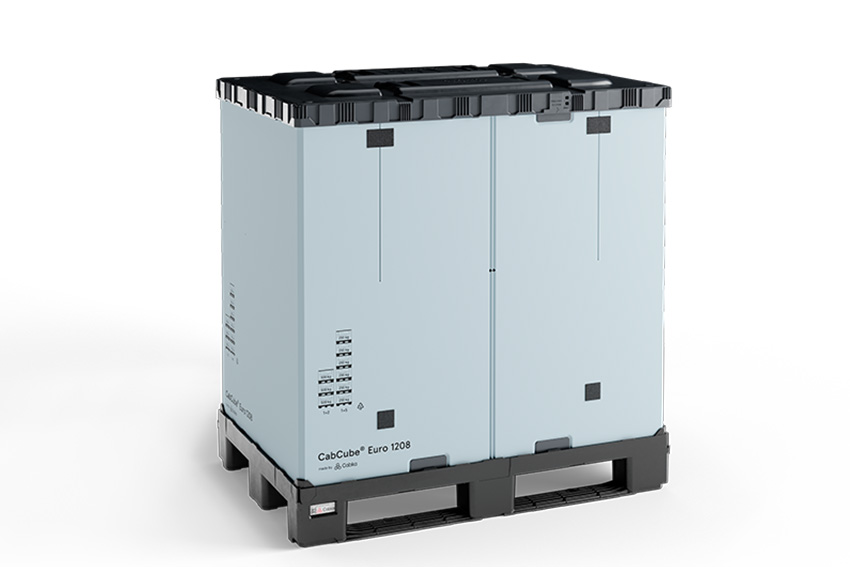 Sleeve box 939l - 1200x800x1260mm - 3 semelles - avec porte 